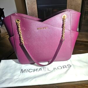 Michael Kors Jet Set Travel Large Chained Tote Shoulder